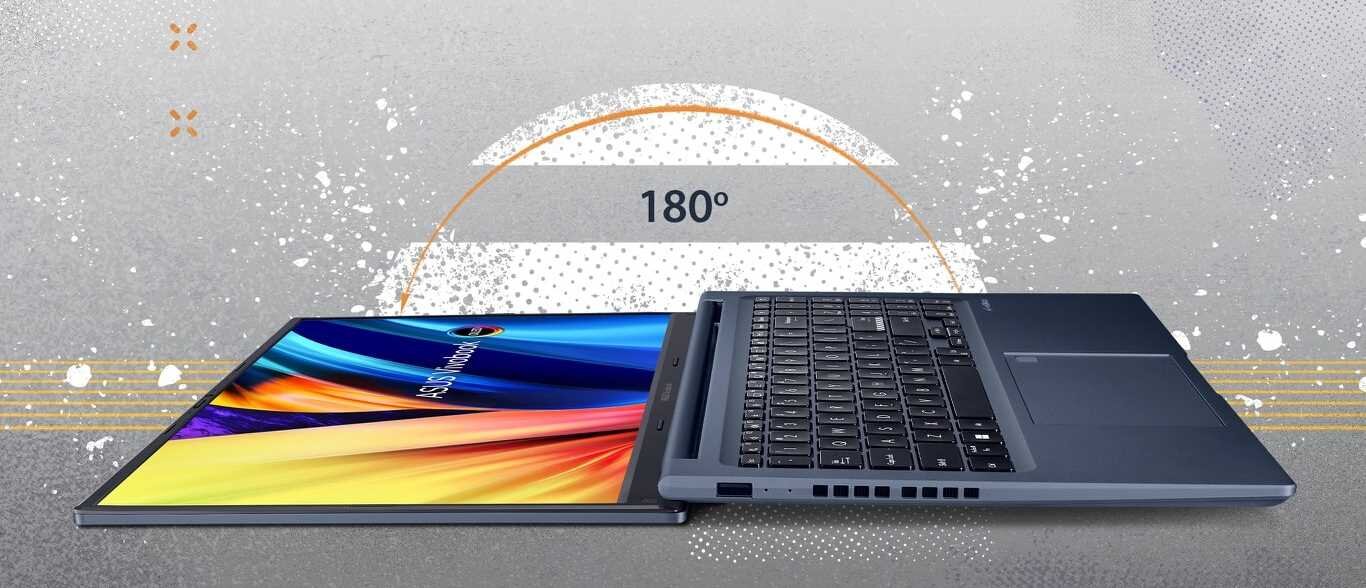 Laptop ASUS VivoBook 15X M1503 - Szeroko otwarta pokrywa