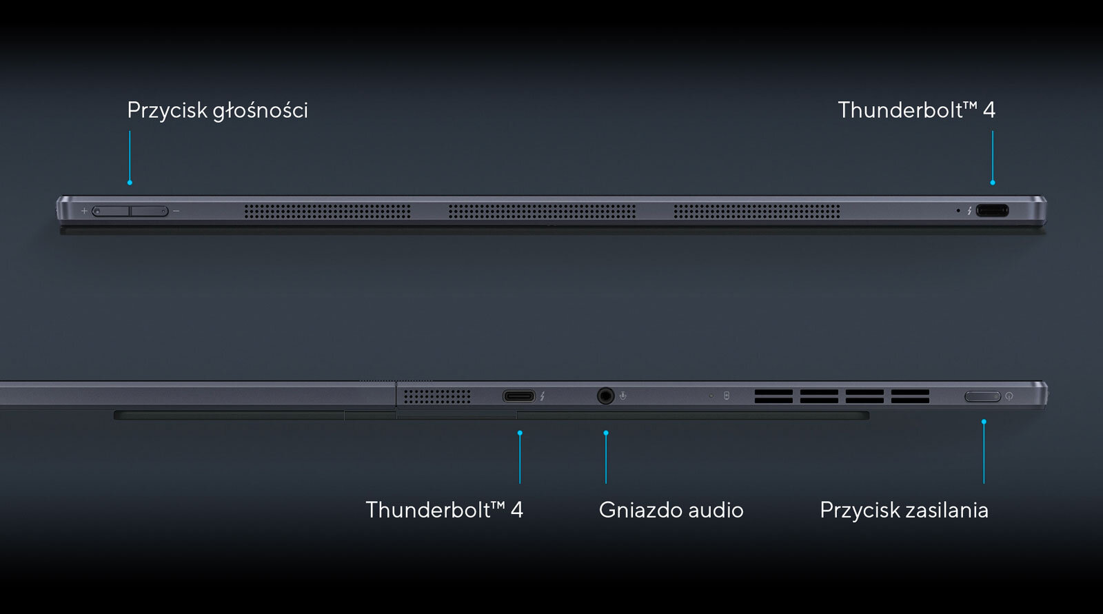Laptop ASUS ZenBook Fold UX9702AA - USB-C Thunderbolt 4