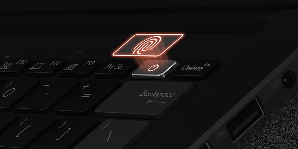 Laptop ASUS VivoBook Pro N7401ZE - czytnik linii papilarnych 