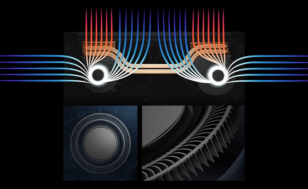 Laptop ASUS VivoBook Pro N7401ZE - system chłodzenia