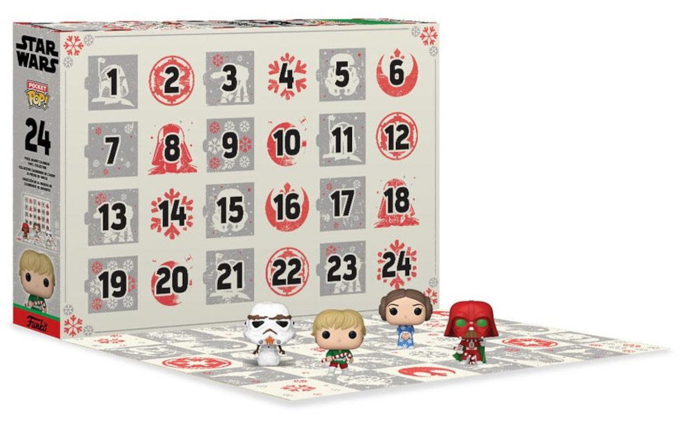 Zestaw figurek FUNKO Pop Kalendarz adwentowy Star Wars Gwiezdna przygoda odległa galaktyka odliczanie dni emocje niespodzianki magia kolekcja