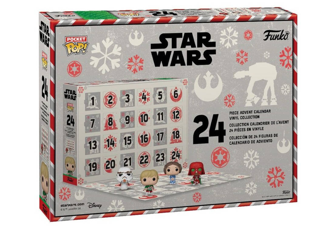 Zestaw figurek FUNKO Pop Kalendarz adwentowy Star Wars Unikatowe Figurki upominek przeznaczenie 24 dni kolekcja