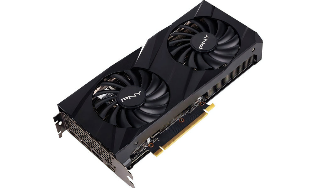 Karta graficzna PNY GeForce RTX 3060 Verto Dual Fan 12GB wydajny system chlodzenia