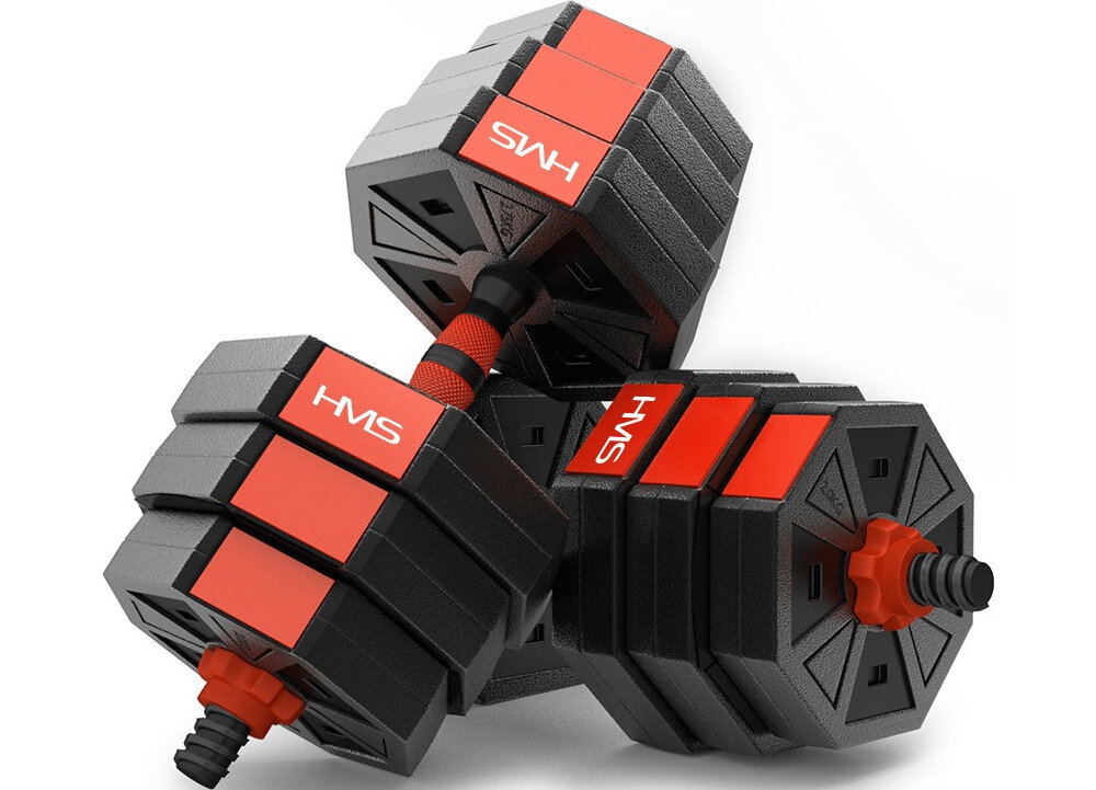 Zestaw hantli HMS SGK20 (2 x 10 kg) talerze waga