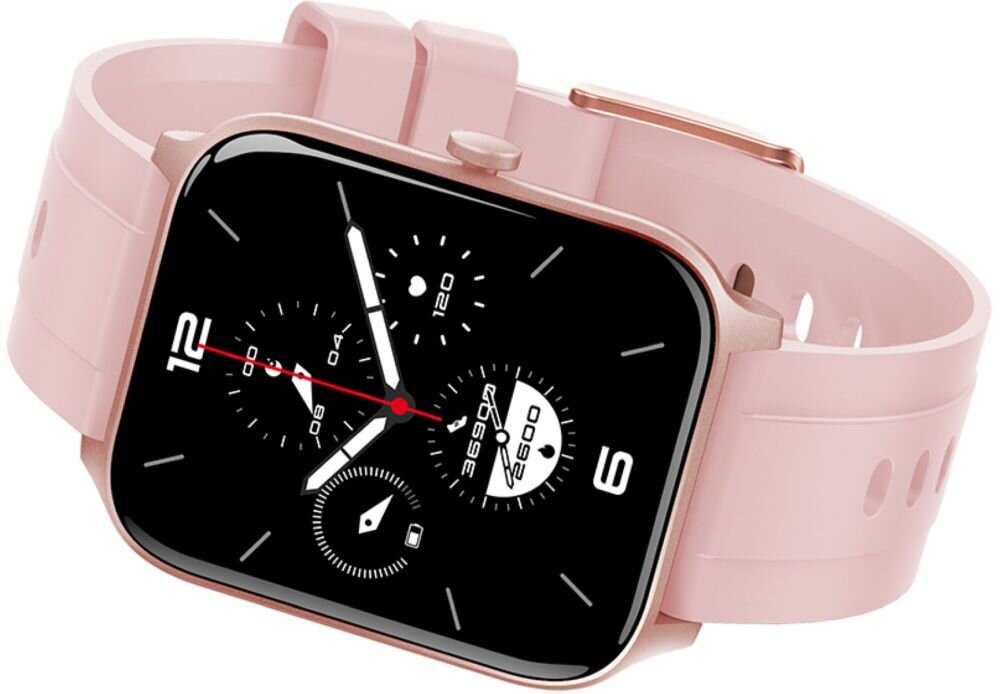 Smartwatch KUMI KU3S   ekran bateria czujniki zdrowie sport pasek ładowanie pojemność rozdzielczość łączność sterowanie krew puls rozmowy smartfon aplikacja 