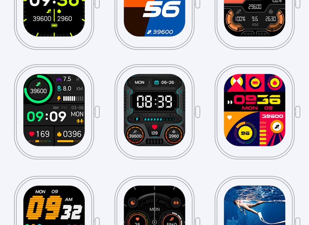 Smartwatch KUMI KU3S   ekran bateria czujniki zdrowie sport pasek ładowanie pojemność rozdzielczość łączność sterowanie krew puls rozmowy smartfon aplikacja 