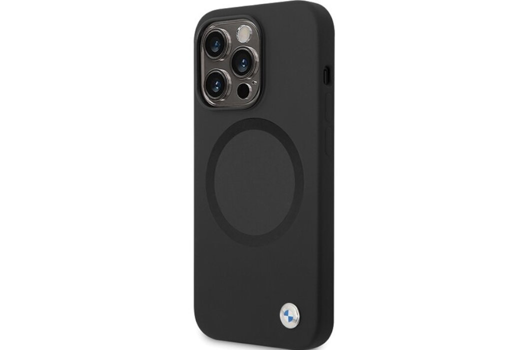 Etui BMW Signature Liquid Silicone MagSafe do Apple iPhone 14 Pro Max Czarny styl elegancjia ochrona prestiż materiały