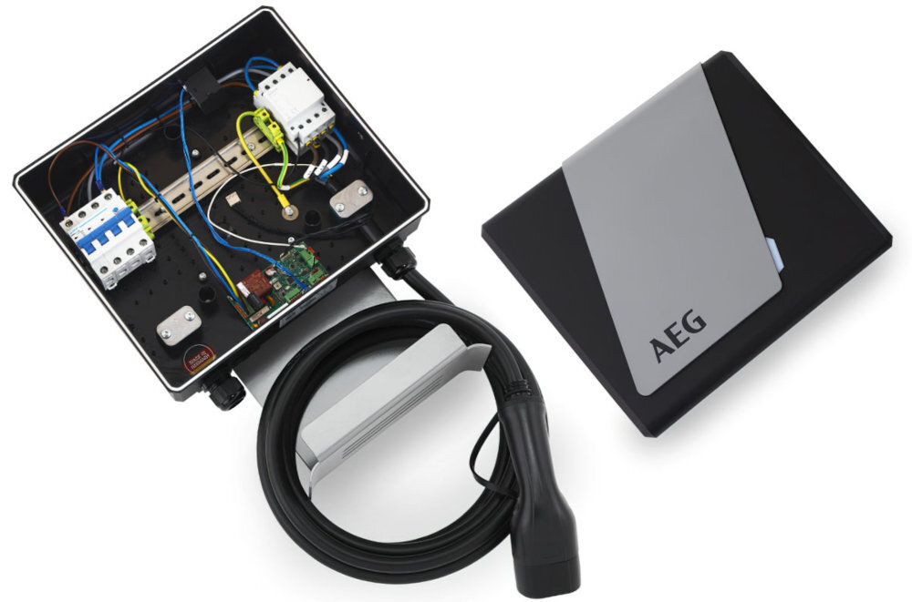 Ładowarka do samochodu elektrycznego AEG Wallbox konstrukcja