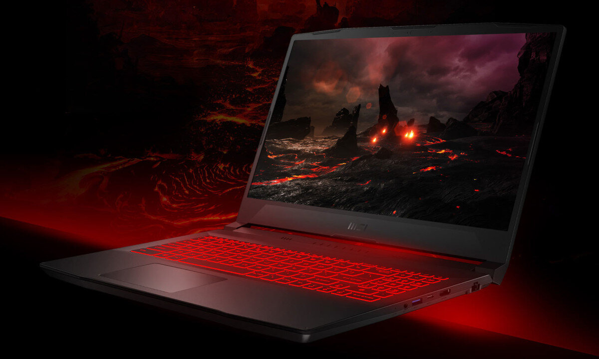 Laptop MSI Katana GF66 efektowne podswietlenie