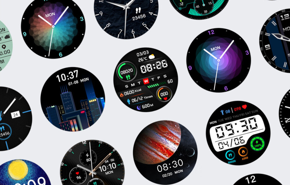 Smartwatch MIBRO X1 Czarny ekran bateria czujniki zdrowie sport pasek ładowanie pojemność rozdzielczość łączność sterowanie krew puls rozmowy smartfon aplikacja