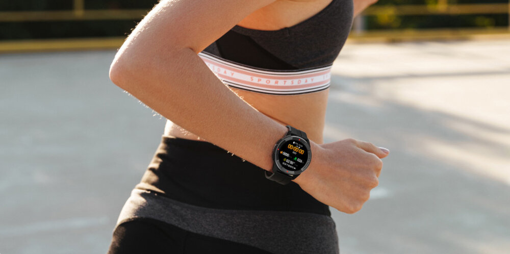Smartwatch MIBRO X1 Czarny ekran bateria czujniki zdrowie sport pasek ładowanie pojemność rozdzielczość łączność sterowanie krew puls rozmowy smartfon aplikacja