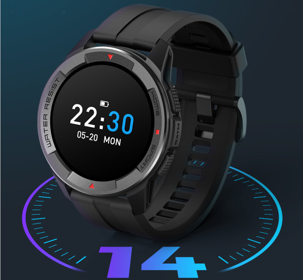 Smartwatch MIBRO X1 Czarny ekran bateria czujniki zdrowie sport pasek ładowanie pojemność rozdzielczość łączność sterowanie krew puls rozmowy smartfon aplikacja