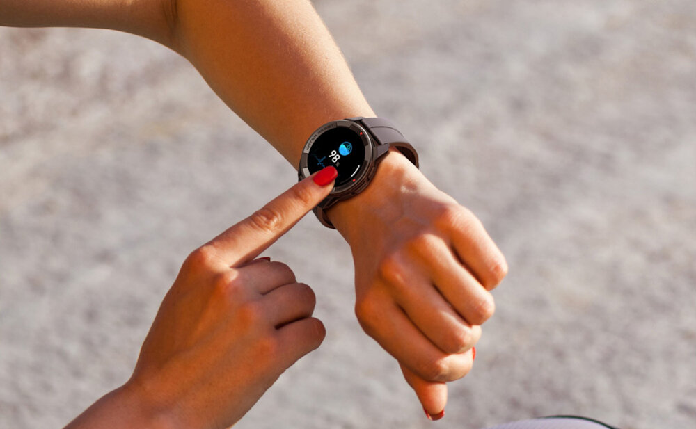 Smartwatch MIBRO X1 Czarny ekran bateria czujniki zdrowie sport pasek ładowanie pojemność rozdzielczość łączność sterowanie krew puls rozmowy smartfon aplikacja