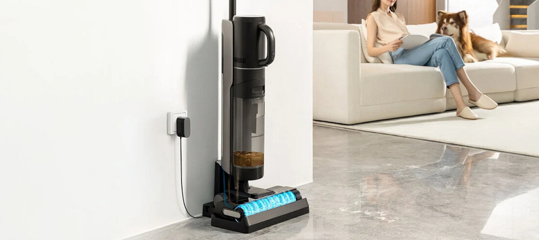 Odkurzacz DREAME M12 Długi czas pracy efektywność energetyczna wydajny akumulator pojemność powierzchnia czas pracy ładowanie