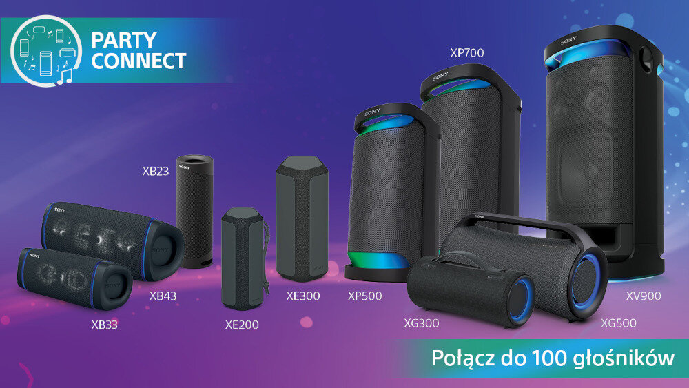 Power audio SONY SRS-XV900 - party