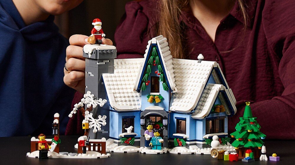 LEGO Icons Wizyta Świętego Mikołaja 10293 Wigilia  