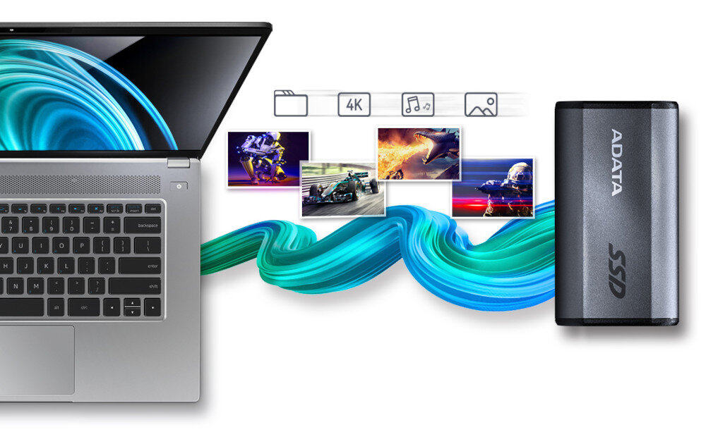 Dysk ADATA Elite SE880 1TB SSD prędkość zapis odczyt szybkość