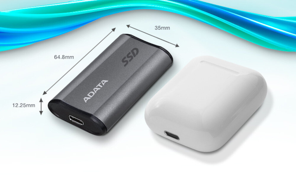 Dysk ADATA Elite SE880 1TB SSD wielkość wymiary waga transport mobilność