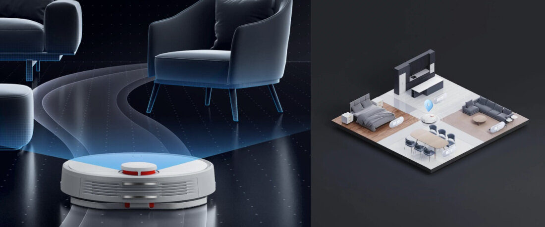 Robot sprzatajacy XIAOMI Mi Robot Vaccum-Mop 2S Wyznaczanie stref