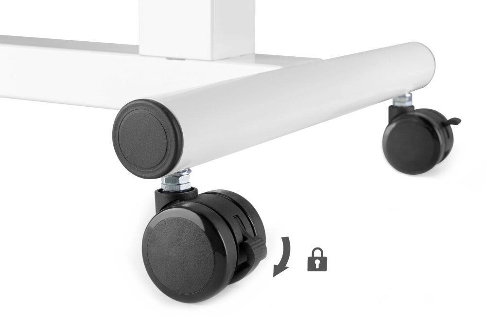 Biurko UP UP Forseti kółka z blokadą przemieszczanie 