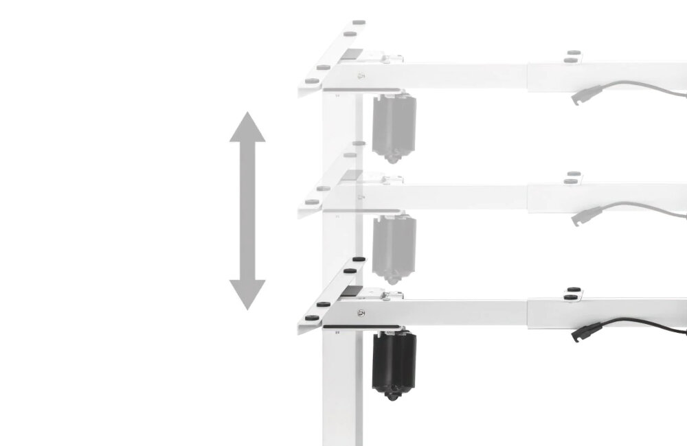 Biurko UP UP Frigg regulacja pozycja siedząca stojąca jakość konstrukcja