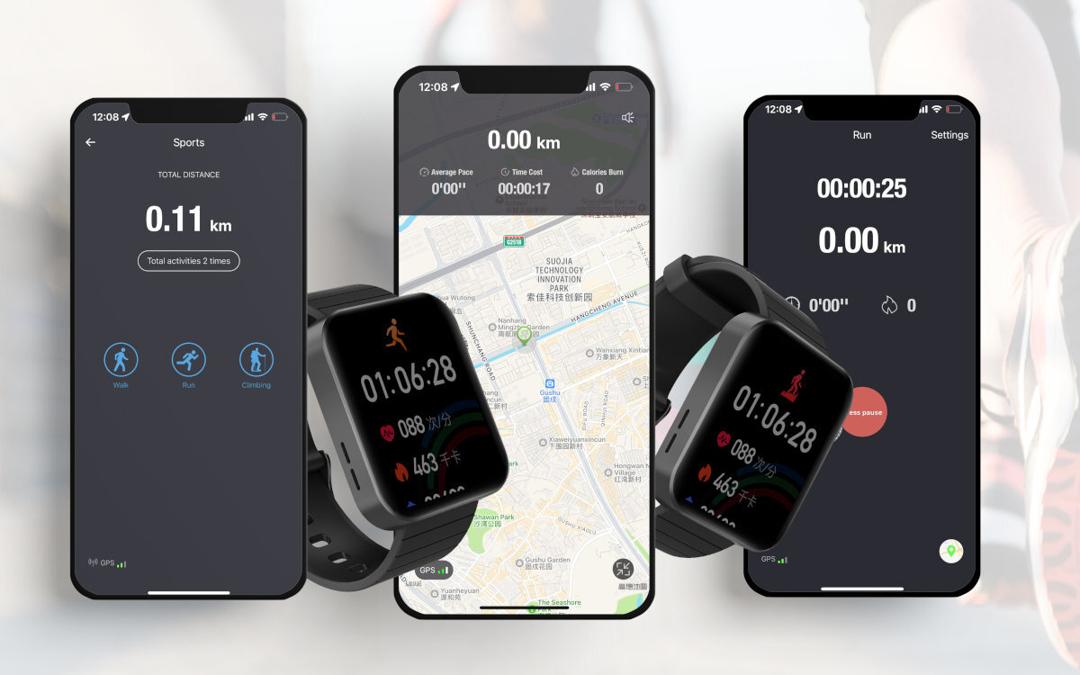 smartwatch BEMI CID2 Czarny bateria czas pracy