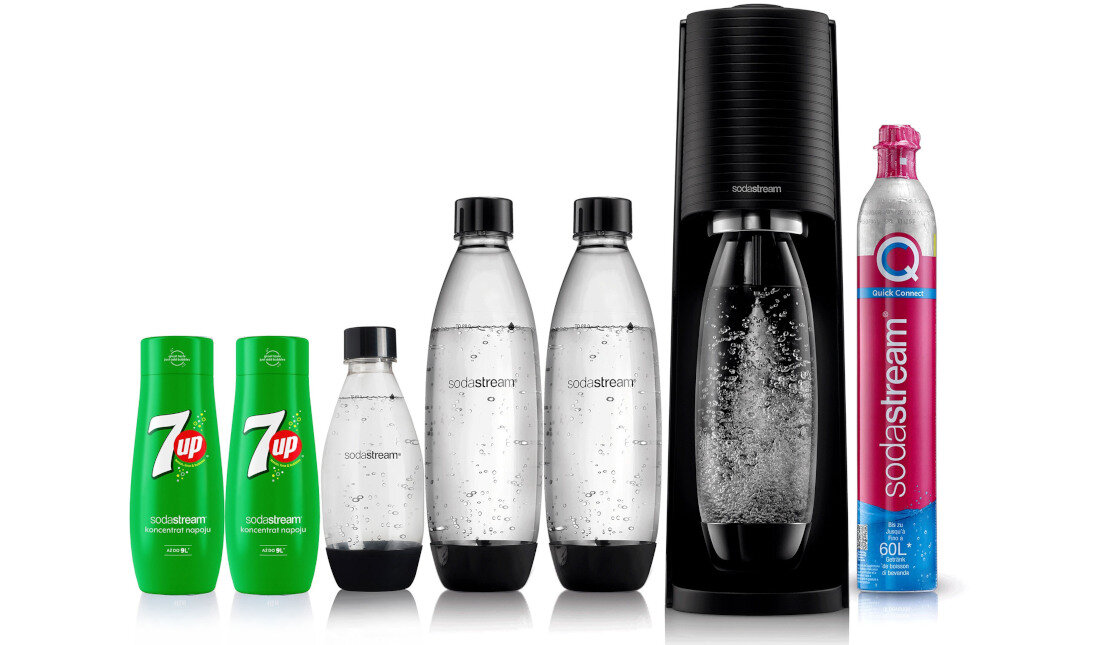 Saturator SODASTREAM Terra Czarny zawartosc zestawu