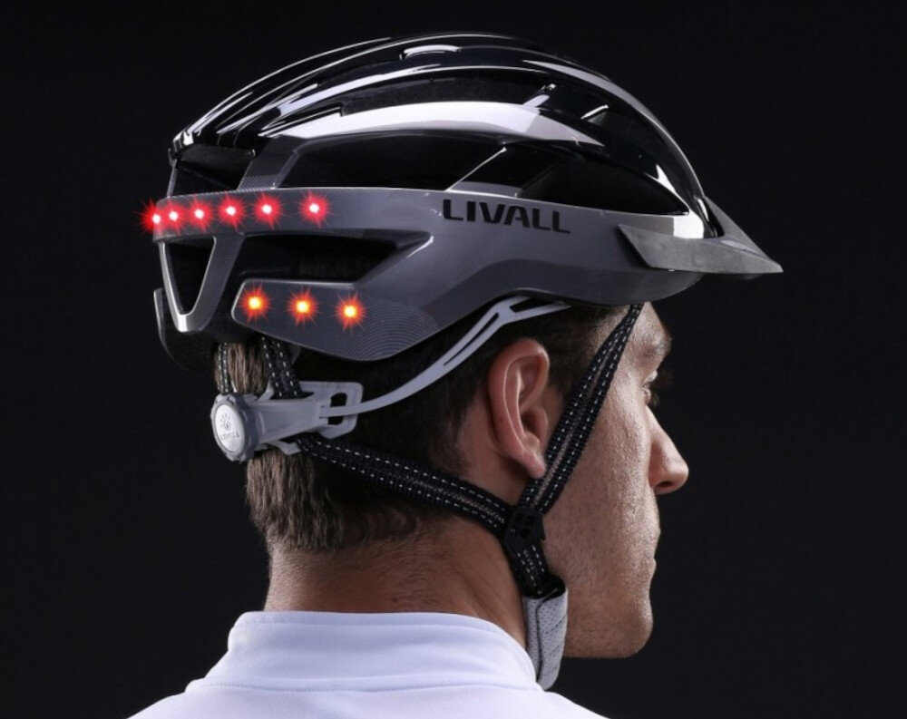Kask rowerowy LIVALL MT1 Neo Szaro-czarny MTB z lampką (rozmiar M) wygląd prezentacja wizualizacja design Bezpieczeństwo i łączność