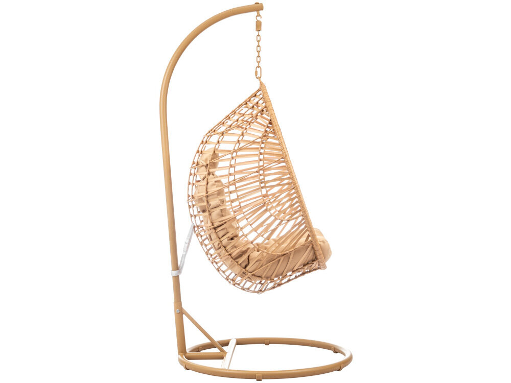 Fotel podwieszany MIRPOL Delos estetyczne wykończenie wytrzymały materiał wysoka odporność na skrajne warunki atmosferyczne kolor nie będzie się odbarwiał