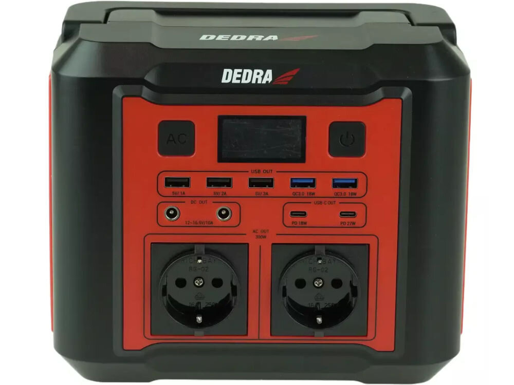 Stacja zasilania DEDRA DEZS0300 296Wh Bank energii panel fotowoltaiczny ładowanie