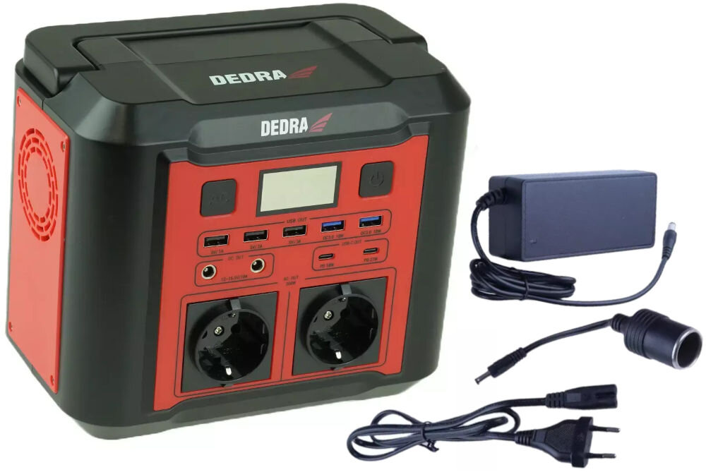 Stacja zasilania DEDRA DEZS0300 296Wh Bank energii elementy zestaw