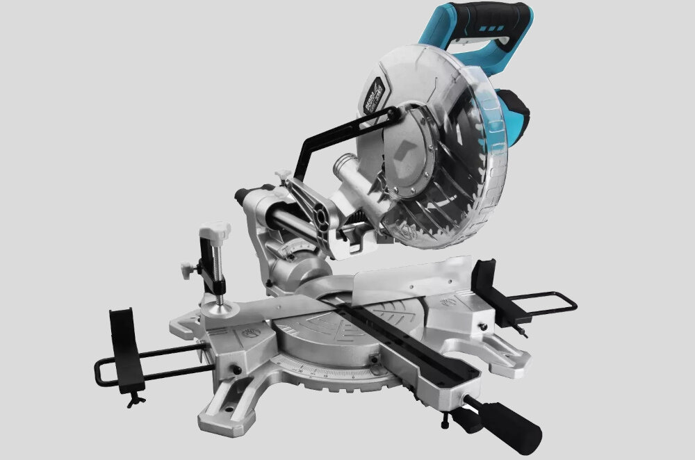 Pilarka ukosowa DEDRA DED6904 solidna wytrzymala solidny blat roboczy pojemnosc bateria