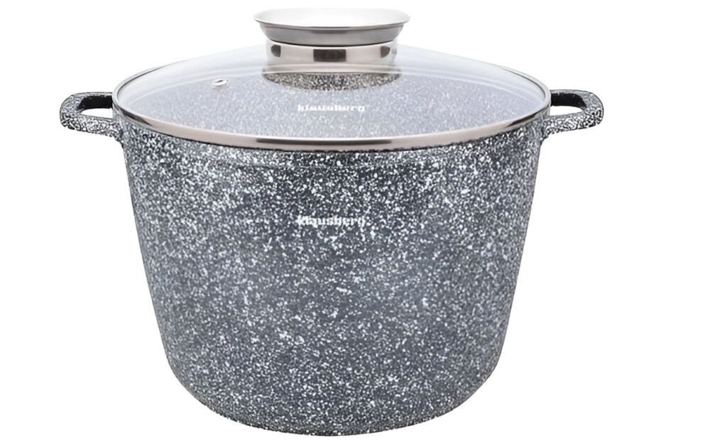 Garnek KLAUSBERG KB-7525 24 cm do każdej kuchni garnek marmurkowy uchwyty pokrywka