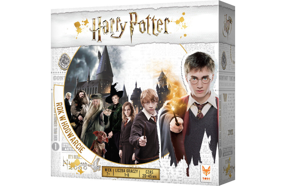 Gra planszowa REBEL Harry Potter Rok w Hogwarcie 2003465 szkoła magii voldemort 2 kości zwycięstwo