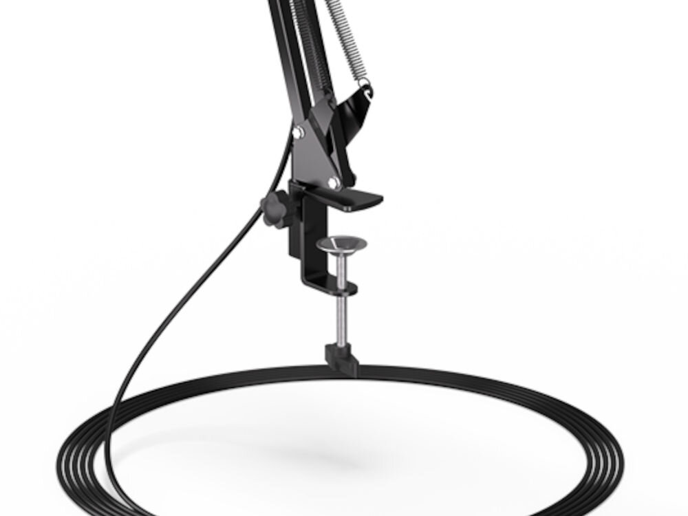 Ramię ENDORFY Streaming Boom Arm przykręcany do blatu, ukyte przelotki na kable, gotowość od zaraz