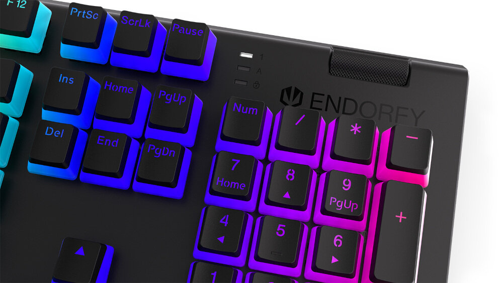 Klawiatura ENDORFY Omnis Pudding Kailh RGB utrzymanie porządku przewód długość