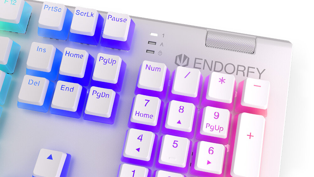 Klawiatura ENDORFY Omnis Pudding Onyx White Kailh RGB trzy kanały