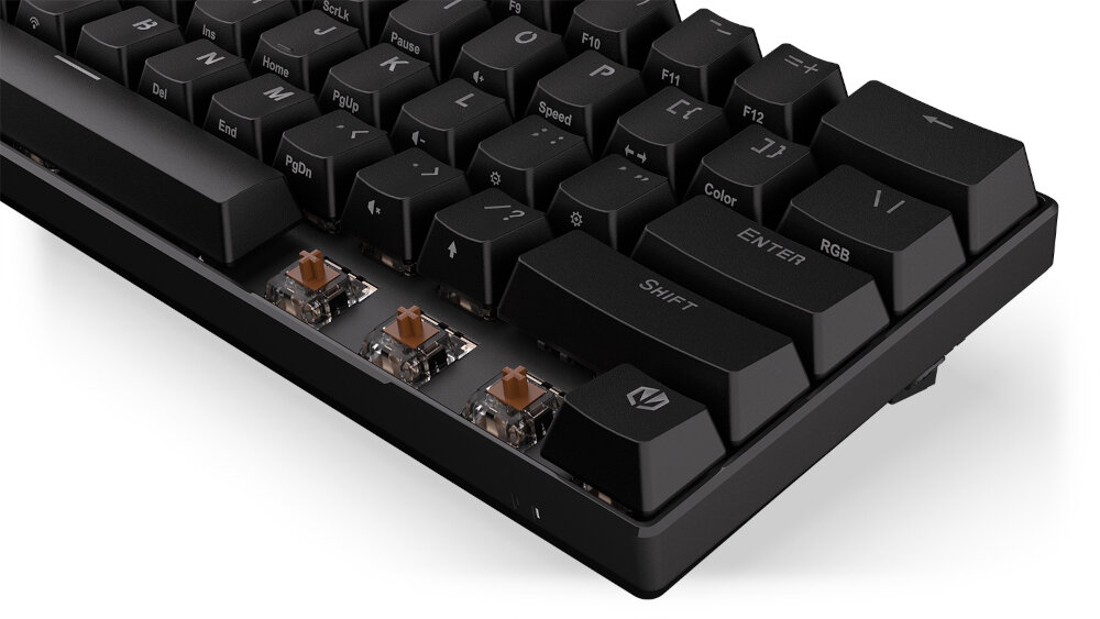 Klawiatura ENDORFY Thock Compact Wireless Kailh Box przyciski pokrycie PBT
