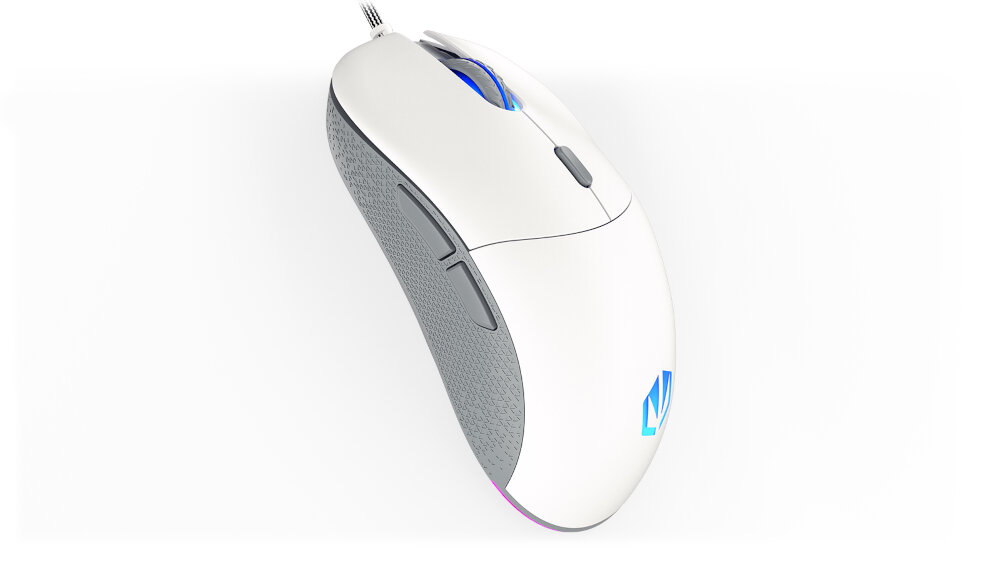 Mysz ENDORFY GEM Onyx White estetyka nowoczesność design wymiary kompaktowa