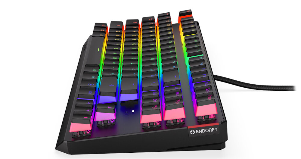 Klawiatura ENDORFY Thock TKL Pudding Kailh RGB odłączany przewód pozłacany przewód
