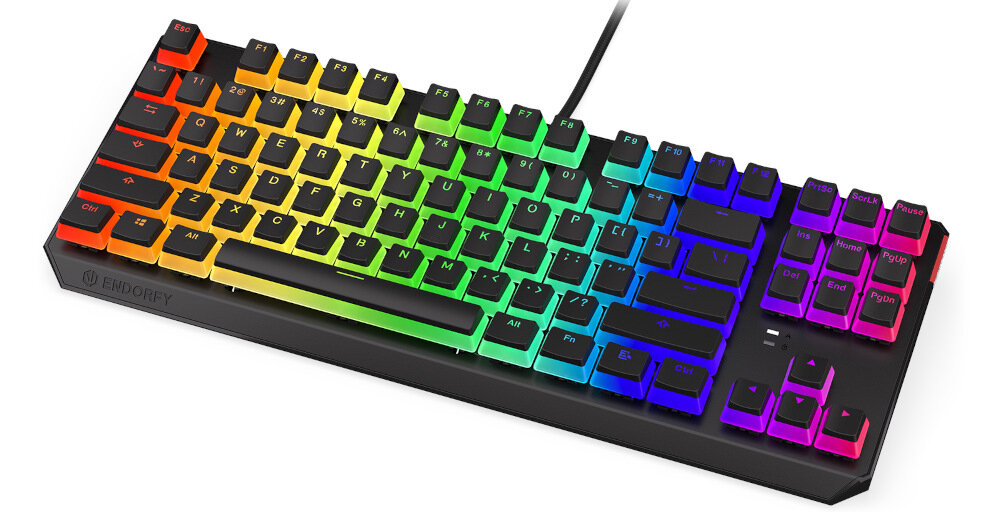 Klawiatura ENDORFY Thock TKL Pudding Kailh RGB nóżki konstrukcja wytrzymałość
