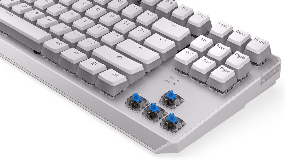 Klawiatura ENDORFY Thock TKL Pudding Onyx White Kailh PRZEŁĄCZNIKI KLIKNIĘCIA ŻYWOTNOŚĆ WYTRZYMAŁOŚĆ