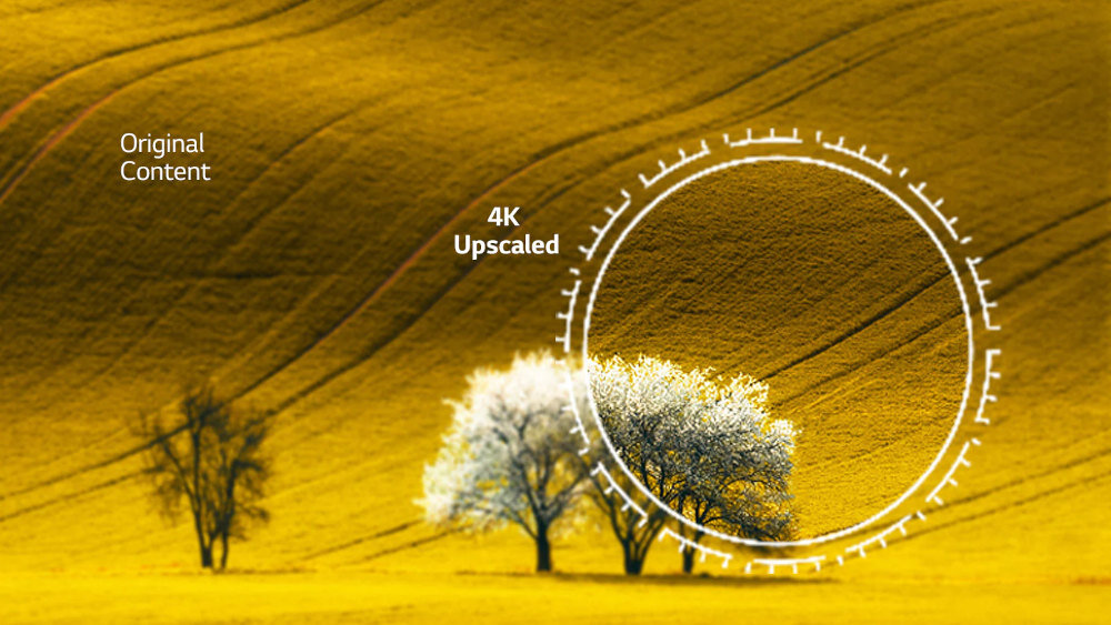 Telewizor LG UQ70003  - skalowanie