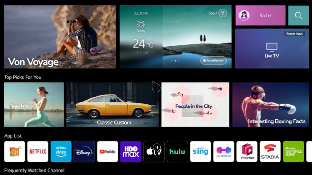 Telewizor LG UQ70003  - profil