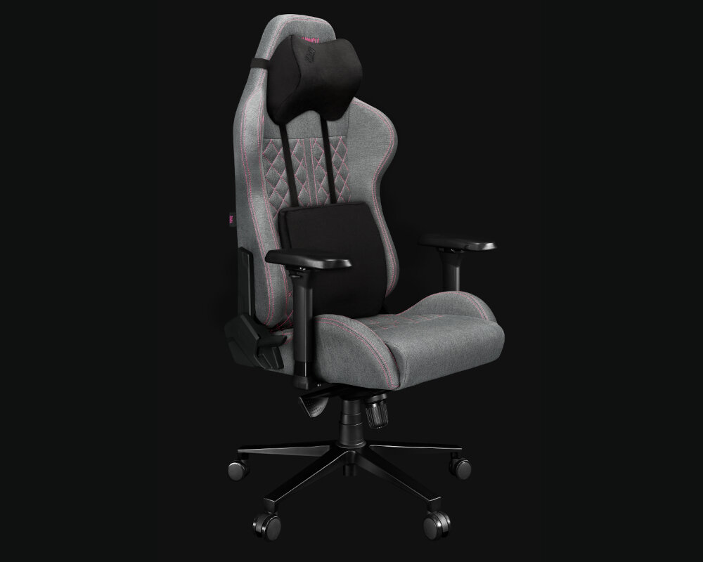 Fotel YUMISU 2049 Komfort wygoda regulacja podłokietniki poduszki sesje wielogodzinne kółka obciążenie mechanizm