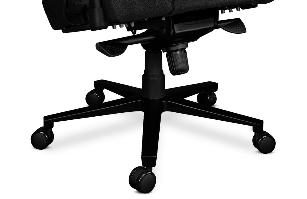 Fotel YUMISU 2050 Czarny tkanina stelaz konstrukcja