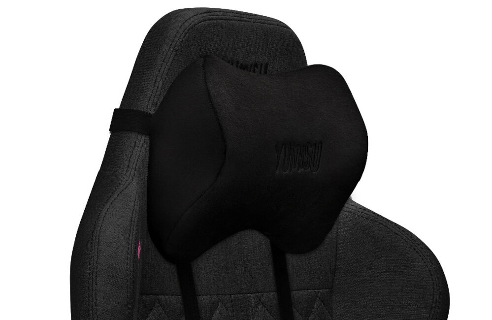 Fotel YUMISU 2050 Czarny tkanina poduszka ISHIN