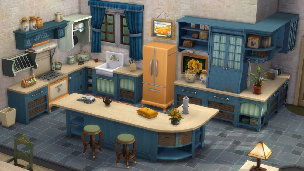 The Sims 4 Zestaw Startowy Gra PC marzenia blaty wyspy kuchenne szafki