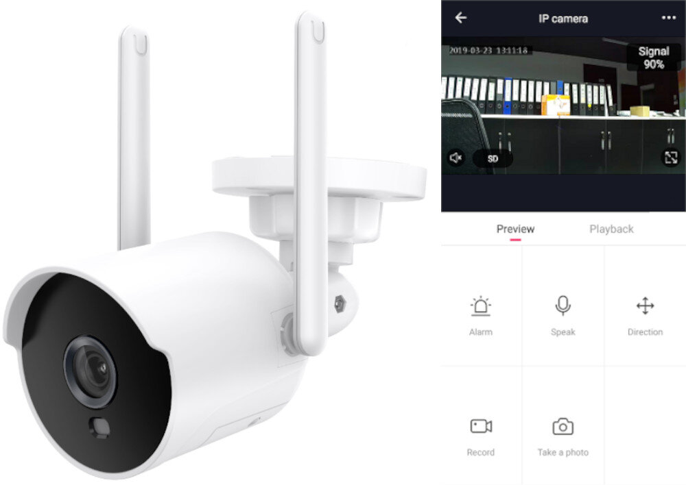 Kamera NOUS W7 karta pamięci pojemność obsługa aplikacja wykrywanie ruch