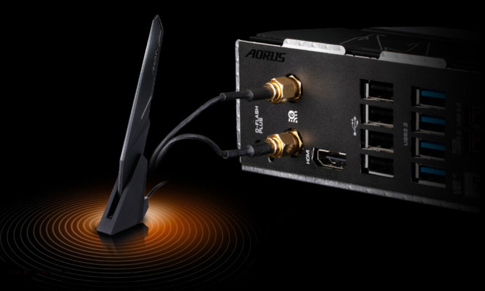 Plyt glowna GIGABYTE X670 Aorus Elite AX szybkie polaczenie z siecia